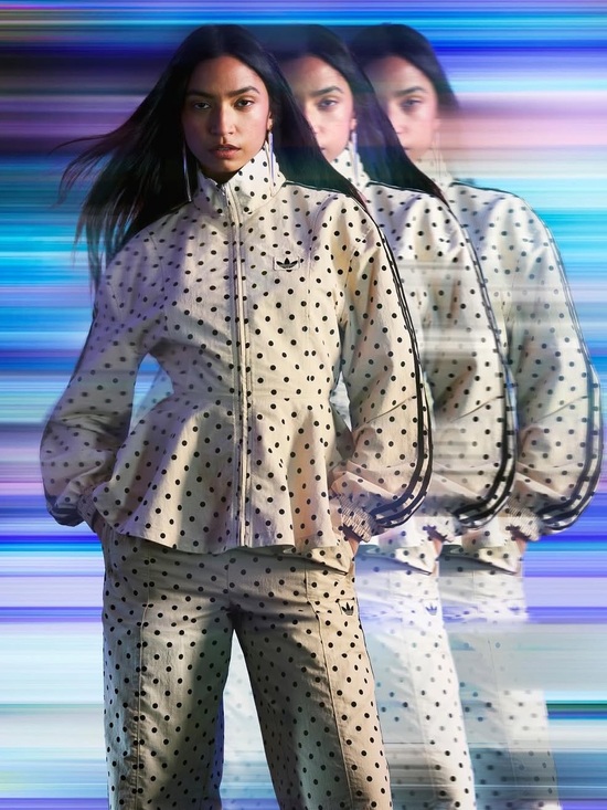 adidas Originals Jackets & Blazers - adidas Originals x ASOS polka dot jacket in stone